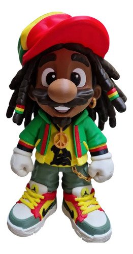 Boneco Mario Rasta 22cm Action Figure Geek