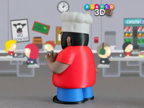 D_738450-MLB111252994787_052026-O.jpg Action Figure Chef South Park Inspirado Geek - Imagem 3
