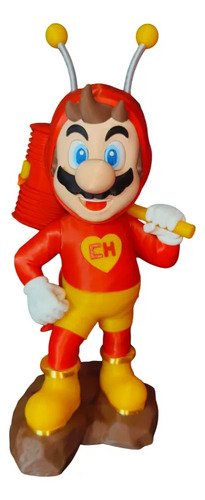 Boneco Mario Bros Chapolin Colorado 3d Premium 34cm