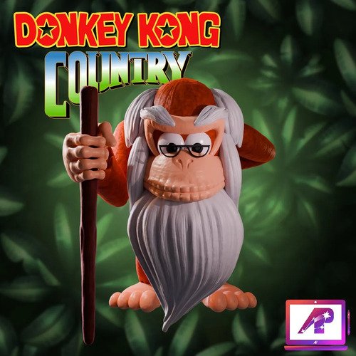 D_741093-MLB110471617924_052026-O.jpg Cranky Kong 12cm Inspirado Donkey Kong Country - Imagem 2