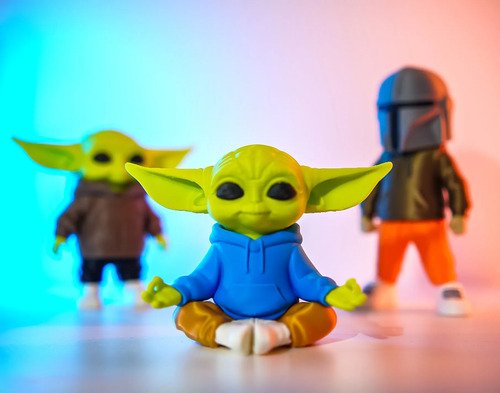 D_743255-MLB113013222913_062026-O.jpg Baby Yoda Grogu Zen Meditação 15cm Action Figure - Imagem 4