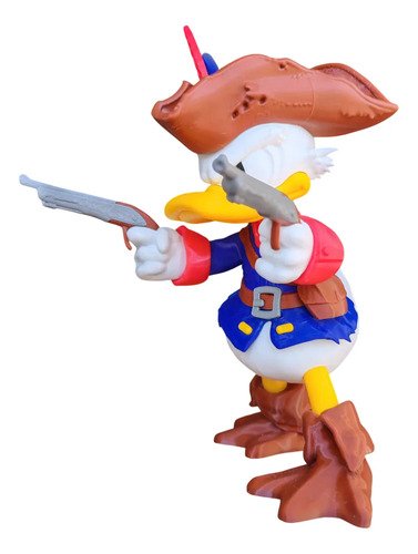 D_743375-MLB108491441667_032026-O.jpg Boneco Pato Donald Jack Sparrow 31cm - Piratas Do Caribe 3d - Imagem 5