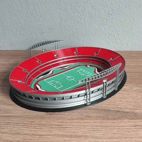 D_745168-MLB111463253784_052026-O.jpg Estádio Morumbi São Paulo Miniatura 20cm Colecionável - Imagem 2