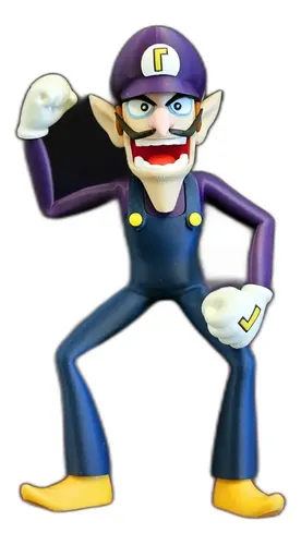 Boneco Waluigi Inspirado Colecionável Geek