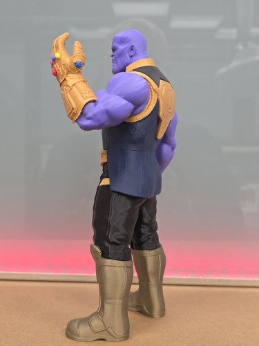 D_758727-MLB110866781892_052026-O.jpg Thanos 24cm Action Figure Inspirado Geek Colecionável - Imagem 4