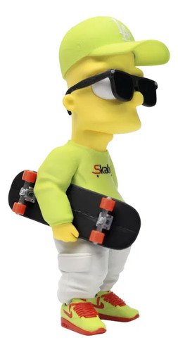 Boneco Bart Simpson Estilo Urbano 19cm Action Figure Skate