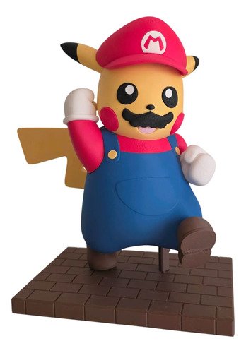 D_765505-MLB111613311983_052026-O.jpg Pikachu Mario 15cm Action Figure Inspirado Geek