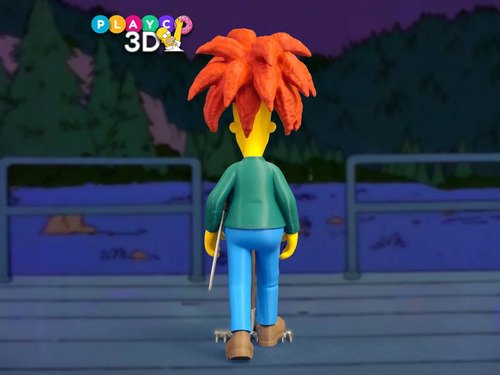 D_766496-MLB111235459149_052026-O.jpg Sideshow Bob 20cm Boneco Inspirado Simpsons - Imagem 3