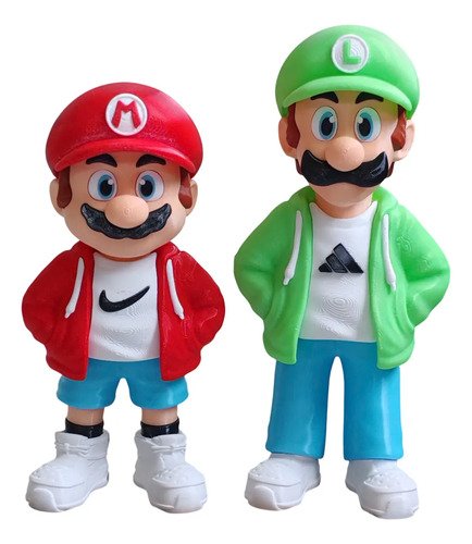 D_774500-MLB108561820484_032026-O.jpg Kit Boneco Mario E Luigi Estilo Urbano Action Figure 3d 25cm