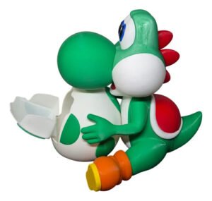 Yoshi Balde De Pipoca Ovo Mario Galaxy Action Figure 3d 25cm