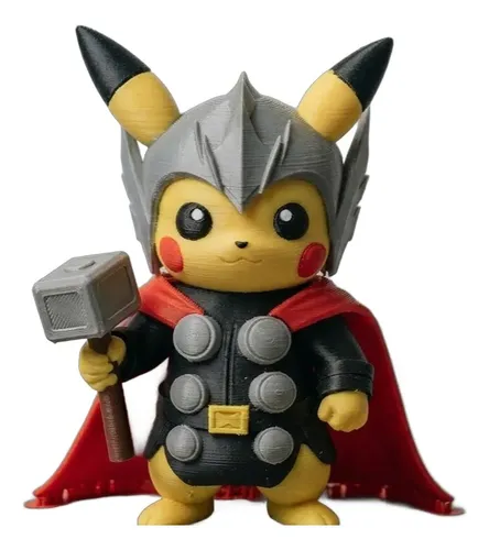 D_776587-MLB111350750009_052026-O.webp Action Figure Thor Pikachu 20cm Inspirado Geek