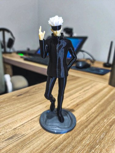 D_778338-MLB110587967772_052026-O.jpg Action Figure Satoru Gojo 17cm Inspirado Jujutsu - Imagem 2