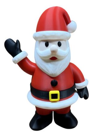 Miniatura 23cm Do Papai Noel Estátua De Natal Action Figure Vermelho , Branco E Preto