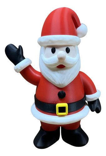 D_780455-MLB97685269328_112025-O.jpg Miniatura 23cm Do Papai Noel Estátua De Natal Action Figure Vermelho , Branco E Preto