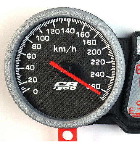 D_785221-MLB110300625566_052026-O.jpg Suporte Chaves Motocicleta Medidor Agulha Móvel Preto / Prata / Vermelho - Imagem 2