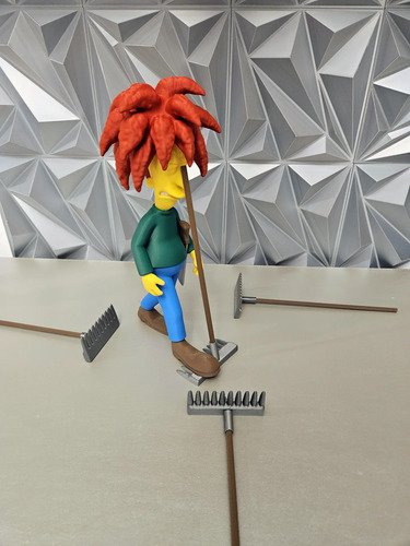 D_786948-MLB110305911460_052026-O.jpg Sideshow Bob 20cm Boneco Inspirado Simpsons - Imagem 5