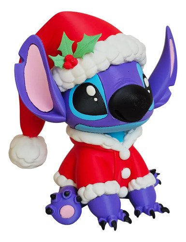 D_789568-MLB98154659471_112025-O.jpg Miniatura 23cm Stitch Versão De Natal Action Figure - Imagem 2