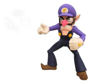 Waluigi 26cm Action Figure Inspirado Em Super Mario