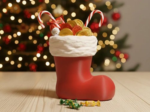 D_789848-MLB99990836759_112025-O.jpg Bota De Natal Decorativa Porta Doces Brinquedos Lembrancinha Vermelho Bota Natalina