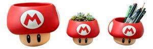 Cogumelo Super Mario 9cm Organizador Multiuso Geek