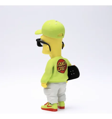 D_790519-MLB106807242400_022026-O.webp Boneco Bart Simpson Estilo Urbano 19cm Action Figure Skate - Imagem 5