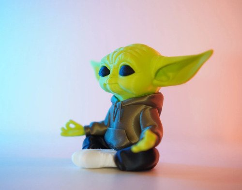D_790551-MLB111894440578_062026-O.jpg Baby Yoda Grogu Zen Meditação 15cm Action Figure - Imagem 3