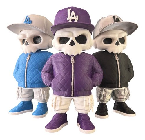D_795557-MLB107525244379_022026-O.jpg Boneco Skully Estilo Urbano Streetwear Action Figure Hype La