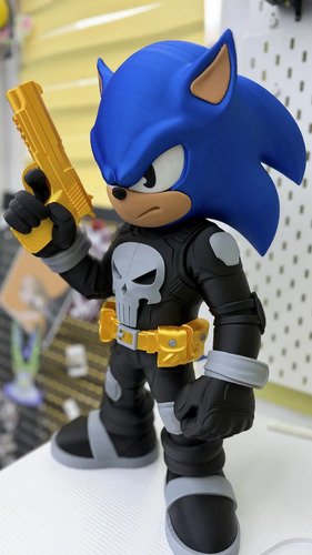 D_795876-MLB111669475037_052026-O.jpg Action Figure Sonic Punisher 20cm Boneco Geek - Imagem 5