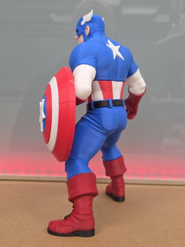 D_797074-MLB111831745385_052026-O.jpg Capitão América 22cm Action Figure Inspirado Em - Imagem 3