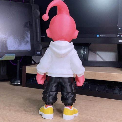 D_798493-MLB111310447181_052026-O.jpg Majin Buu 20cm Inspirado Dragon Ball Action Figure - Imagem 3