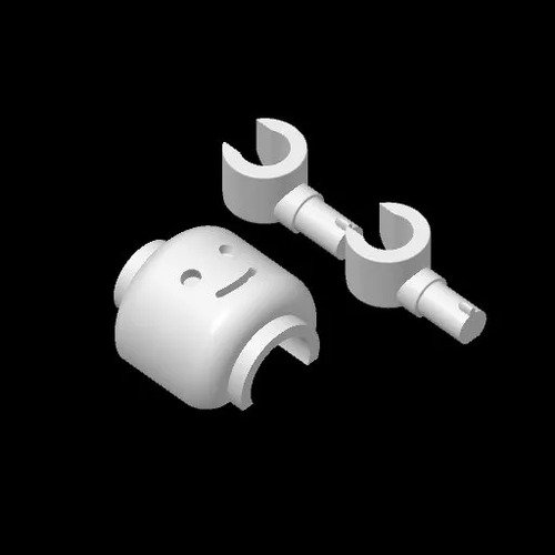 D_798821-MLB112417820425_052026-O.jpg Suporte Papel Higiênico Brick Man Criativo Geek - Imagem 7