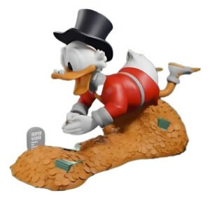 Action Figure Tio Patinhas Com Sua Fortuna 15cm Impressão3d