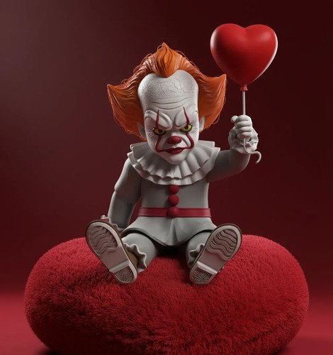 D_804089-MLB111376792432_052026-O.jpg Boneco Pennywise 20cm Action Figure Colecionável - Imagem 3