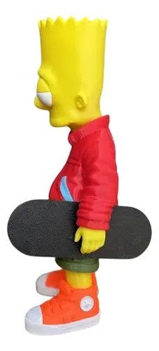 D_806629-MLB107601164892_032026-O.jpg Boneco Bart Simpson Estilo Urbano 29cm Action Figure Skate - Imagem 3