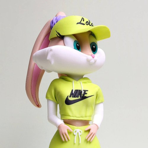 D_812558-MLB110374772926_052026-O.jpg Lola Bunny Urban Vibes 28cm Inspirado Looney Tunes - Imagem 6