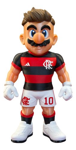 Mario Bros C/ Camisa Do Flamengo 25cm Action Figure