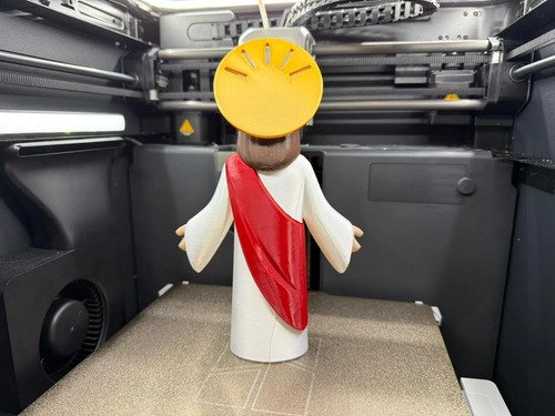 D_819554-MLB112282854787_052026-O.jpg Miniatura Jesus Minimalista 20cm Boneco Colecionável - Imagem 4