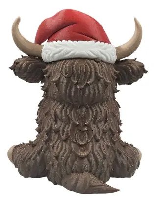 D_820692-MLB99500529228_112025-O.jpg Vaca Montanhesa Zangada Natal Enfeite 10cm Fofo - Imagem 3
