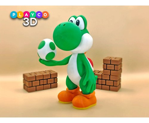 D_836041-MLB110412207178_052026-O.jpg Yoshi Com Ovo 19cm Inspirado Super Mario Action Figure - Imagem 4