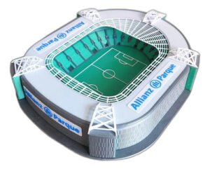 Miniatura Estádio Palmeiras Allianz Parque 25cm