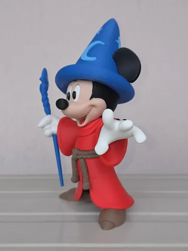 D_839150-MLB111418620204_052026-O.webp Mickey Feiticeiro Fantasia 23cm Action Figure Geek - Imagem 3