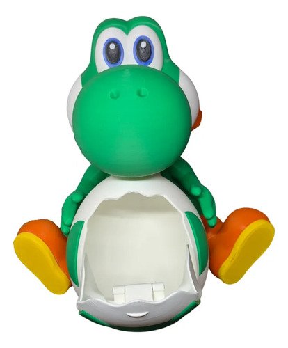 D_843326-MLB110625770641_042026-O.jpg Yoshi Balde De Pipoca Ovo Mario Galaxy Action Figure 3d 25cm - Imagem 3
