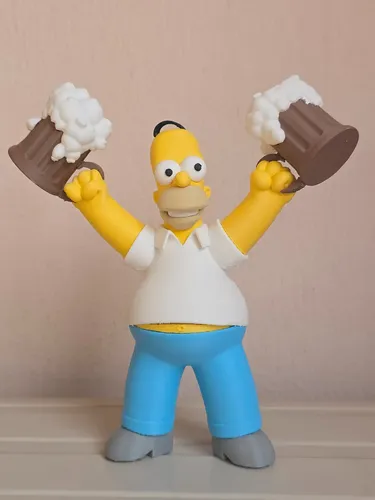 D_844043-MLB96559803604_112025-O.webp Miniatura 3d Action Figure Homer Simpson Com Cervejas - Imagem 5