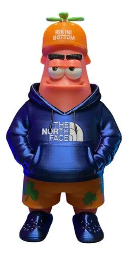 D_848784-MLB109371389197_032026-O.jpg Boneco Patrick Estrela Estilo Urbano 24cm Action Figure 3d - Imagem 2