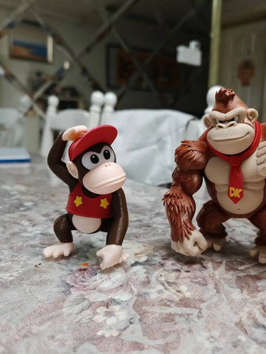 D_849436-MLB112273723933_052026-O.jpg Diddy Kong 12cm Action Figure Boneco Geek Colecionável - Imagem 4