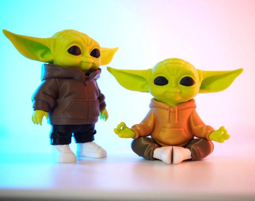 D_856258-MLB111894380772_062026-O.jpg Baby Yoda Grogu Zen Meditação 15cm Action Figure - Imagem 2