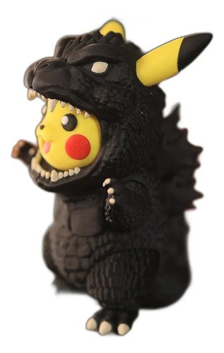 D_858538-MLB110280636746_052026-O.jpg Pikachu Godzilla 20cm Inspirado Geek Colecionável - Imagem 3