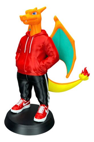 D_858605-MLB109361752837_032026-O.jpg Boneco Charizard Pokemon Estilo Urbano 24cm Action Figure 3d