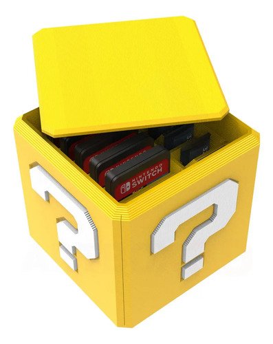 D_859529-MLA99623579220_122025-O-1.jpg Caixa Super Mário Jogos Nintendo Switch Porta Jogos Amarelo Amarelo Com Branco