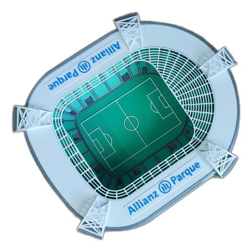 D_859832-MLB111208708923_052026-O.jpg Miniatura Estádio Palmeiras Allianz Parque 25cm - Imagem 5